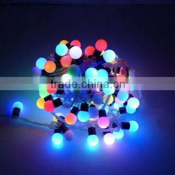 Pure copper wire LED RGB Ball cover string lights IP65 Christmas light,led string light