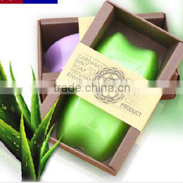 Hand Made Facial Herbal Soap Aloe Vera Soothing whitening soap anti-aging moisturizing aloe soap