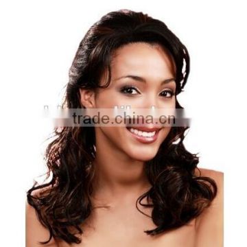 High Temperature Fibre Long Curly Hair , Synthetic Hair Wig