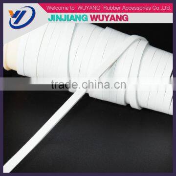 Manufacturing latex rubber elastic for swimwear rubber tape for swimwear underwear elastic band in wuyang