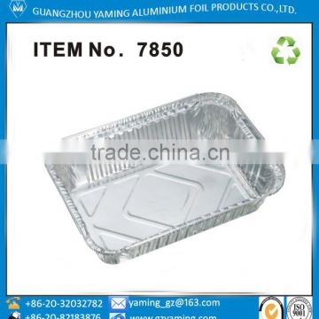 800ml rectangular/oblong vertical edge flange aluminium foil container