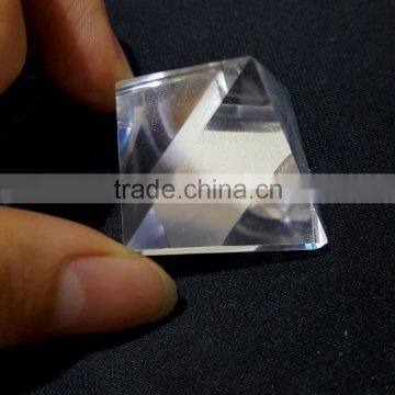 Africa Style Top Quality Transparent Clear Crystal Pyramids photo-5