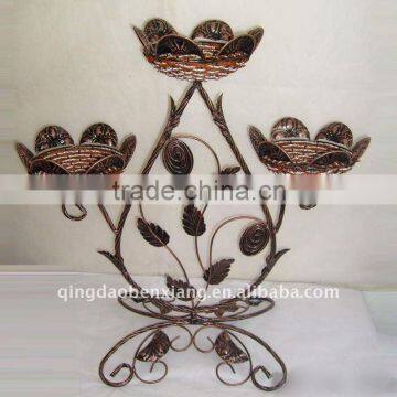 ornametal wrought iron snd flower stand