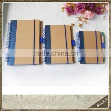 recycled notebook with pen