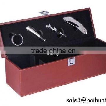 wine box/pu wine box/packing box/gift box/wine bottle box/ wine case