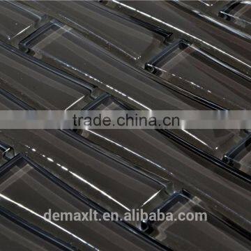 Dezhou Demax Balck Bamboo Interior Design Professional Glass Mosaic photo-2