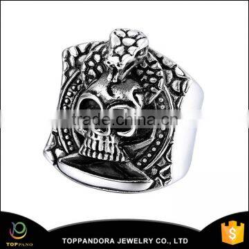 men skull stainless steel rings from China wholesale