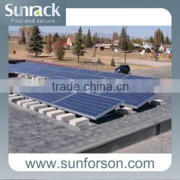 SunRack flat roof ballast mount kit for solar panels