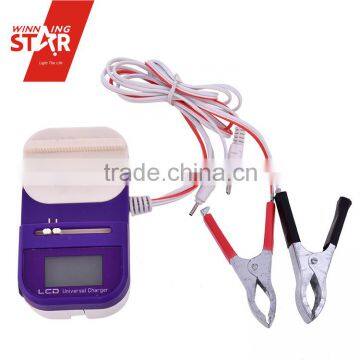 12V Clamp LCD Universal Charger 2 in 1 with Vehicular Charging Function