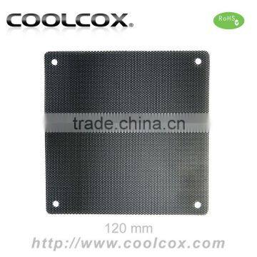 CoolCox 120mm fan filter,PVC material,exhaust fan filter,dust filter