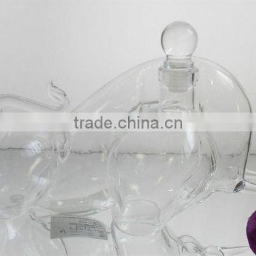 glass snail wine bottle