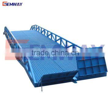 Low price hydraulic container loading movable dock ramp