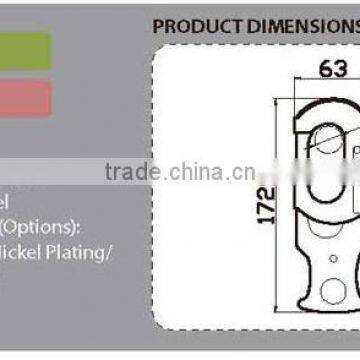 Red & Black Automatic Latching Mechanism Quick Matel Safety Snap Hook photo-5