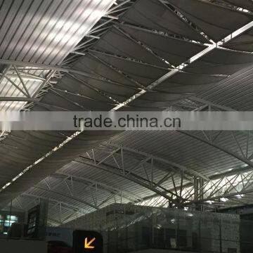 PTFE-coated tensile fabric architecture sun-shading ceilling for Skylight with Saint Gobain FAB-IA