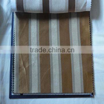 New Curtain Design Flame Retardant Stripe Jacquard Blackout Curtain Fabric in Arab