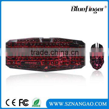Shenzhen Factory High quality USB wired gaming keyboard and mouse