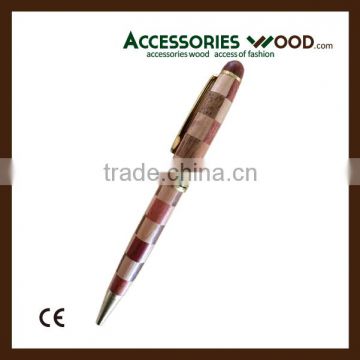 Top grade Checker style Wooden Ballpoint or Fountain Pen for business gift