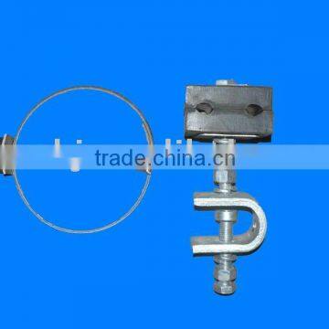 Down lead clamp for electric power fitting