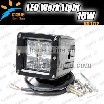 Flood Or Spot Beam 16w Auto Led Work Light,Auto Spot Beam Led Working Lights,Led Work Light For Tractor Forklift Off-road ATV Ex