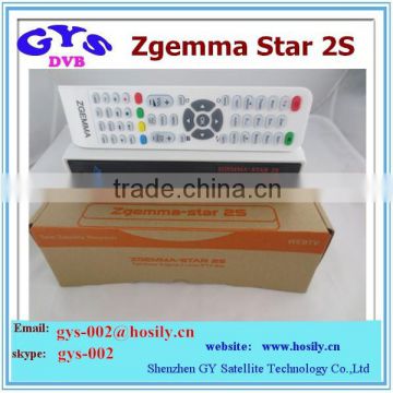 newest Zgemma-star 2S dvb-s2 digital tv receiver zgemma star S2 twin tuner