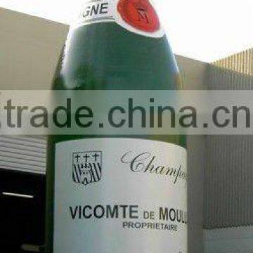 giant inflatable champagne bottle