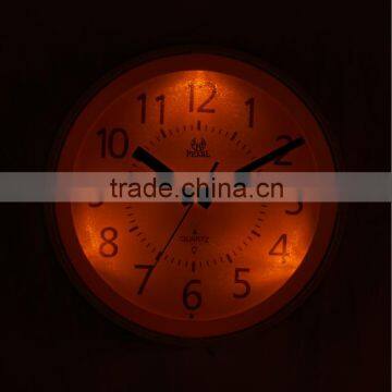 Pearl Hourly Chime Raido Controlled Wall Clock PW226 within night light