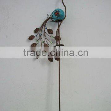 metal peacock garden light