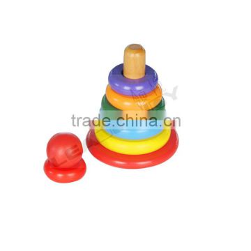 educational toy , wooden toy,Rainbow tower,colorful big tower