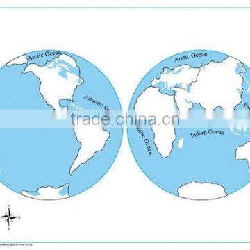 Montessori educational toys for kids unlabeled world parts control map