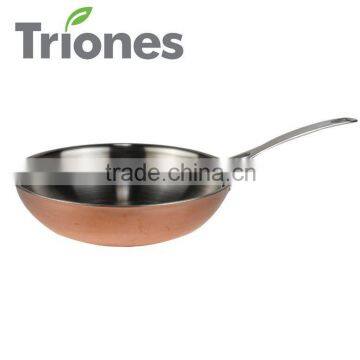 3-ply Stainless Steel Aluminum copper wok