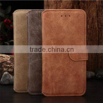 Leather wallet for iphone 6 case with business card holder