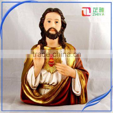 Cheap resin jesus bust statue sculpture