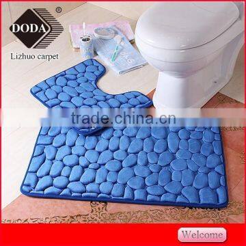 New Anti slip Pvc backing Flannel memory foam bathroom mat