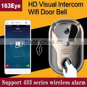 Wireless WiFi DoorBell Video HD Camera Smart Door Phone Visual Intercom Monitor