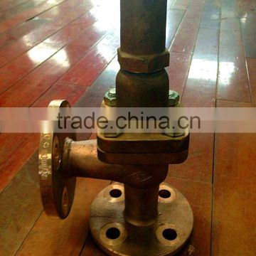 Marine Flanged bronze right angle safety valves