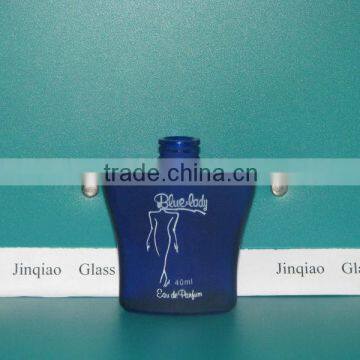 40ml cobalt blue glass perfume bottle