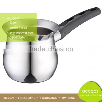 Stocked Free Sample 500ml Stainless Steel Coffee Pot