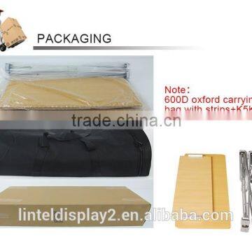 Tool Free Assemble Foldable Aluminum Display Table