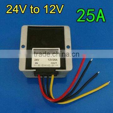 dc to dc 24v to 12v 300Watts 25A Buck Step Down Medio & Video Converter photo-2