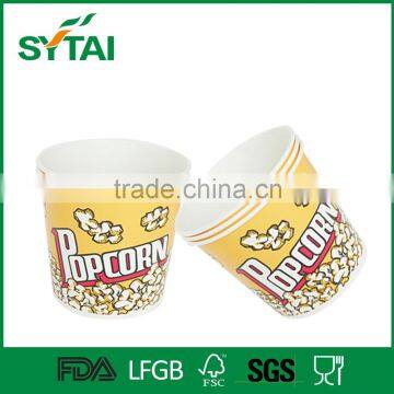 Fashion Custom Printed Logo Disposable Popcorn Bucket