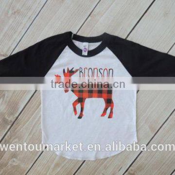 Christmas Buffalo Plaid Toddler Boy Shirt photo-3