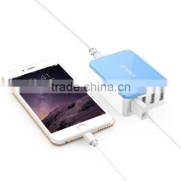 Colorful 4 port usb charger wholesale for cell phone charger