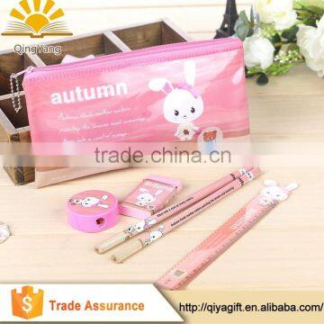 wholesale Promotional waterproof cartoon cute School Stationery Set For teenagers and kids