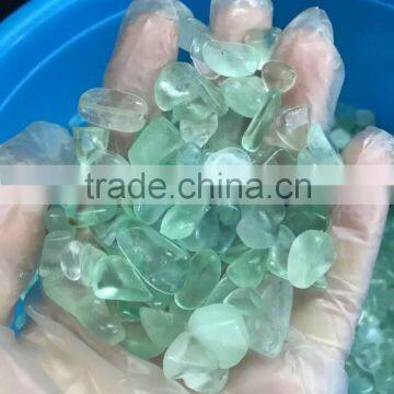 wholesale price of natural transparent stone different color on both sides crystal tourmaline