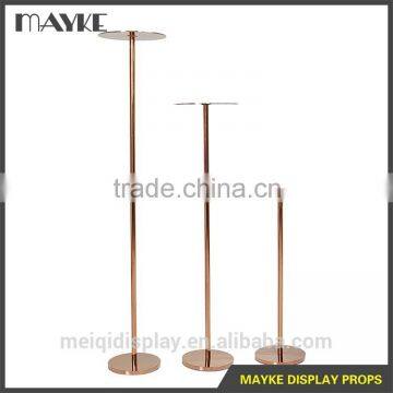 Decorative Stainless Steel Display Stand/ Display Stool/Electroplating Glossy Steel Display Stand