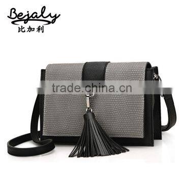 China Factory Products Leather Bags Shoulder Bag Style With Tassel photo-3