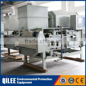 Municipal sewage low consistency waste water sludge dewatering