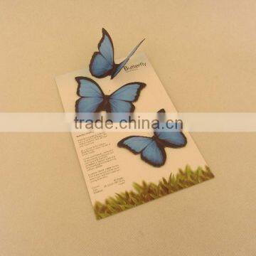 Sticky memo notepad 3D butterfly sticky notepad