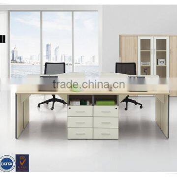 Wholesale Fresh Color Panel Office Workstation for 4 Person photo-2
