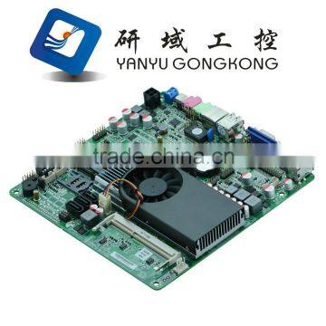 X86 Industryial thin motherboard 12v dc mother board with dc power with Intel NM70 Chipset